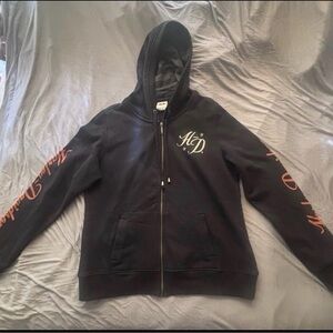 Women’s Harley Davidson Zip Up Jacket With Rhinestone Design